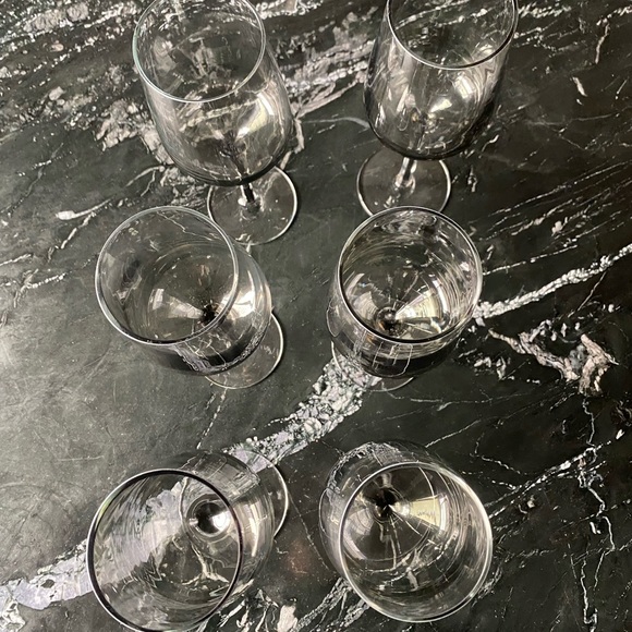 CB2 Reina White Smoke Wine Glasses (x6) - Picture 6 of 6